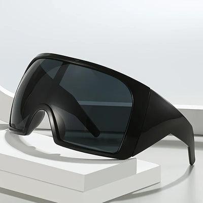 Oversized Shield Sunglasses Wraparound UV400 Lens