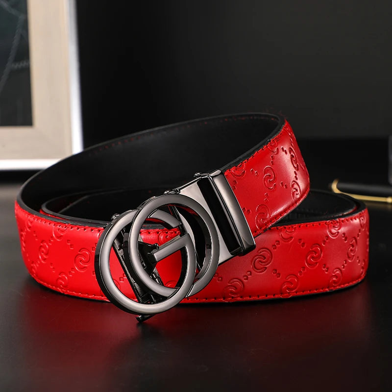 Belt with Double Ring Buckle and Minimal Design