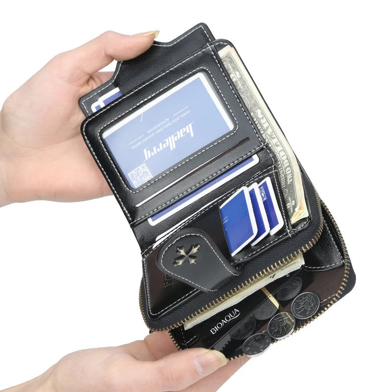 Wallet With Card Slots And Zipper Coin Pocket