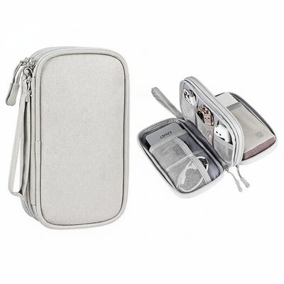 Travel Cable Organizer Bag for Cords and Accessories - WO2MEN