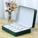 Watch Box PU Leather Travel Case with zip Closure - Green 10