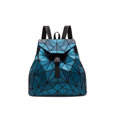 Backpack Geometric Grid Bag for Everyday Essentials - WO2MEN