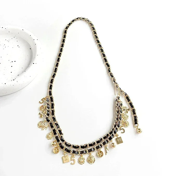 Multi Layer Tassel Chain Belt for Dress And Skirt