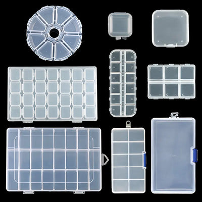 Transparent Jewelry Box With Adjustable Compartments