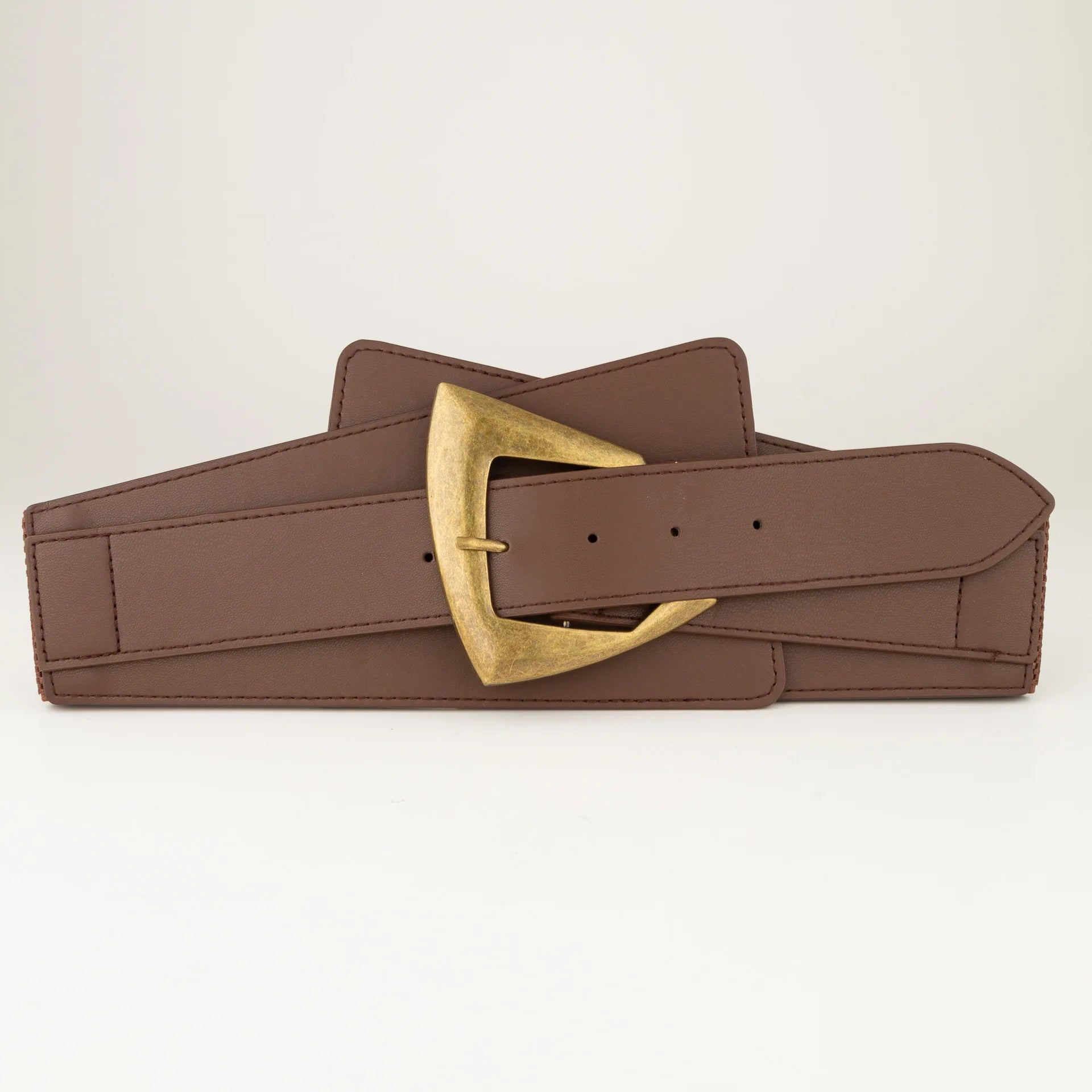 Elastic Belt with Decorative Buckle for Dress