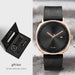 Timeless Calendar Quartz Watch Gift Box Set With Pen - Black Rose Gold