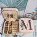 Jewellery Box with Travel Case and Alphabet Print - M