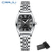 Tonneau Dial Timepiece With Roman Numeral Grace Watch - Silver Black