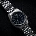 Pilot Style Quartz Wristwatch with Sapphire Crystal - Black