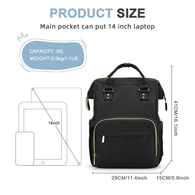 Laptop Backpack With USB Port Water Resistant