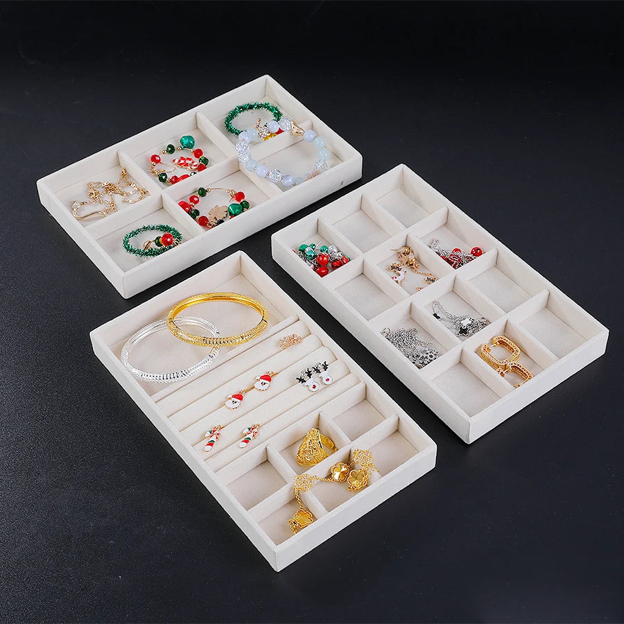 Flocking Jewelry Box Tray for Elegant Storage & Display