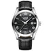 Quartz Movement Watch with Date Function Elegant Dial - Silver Black