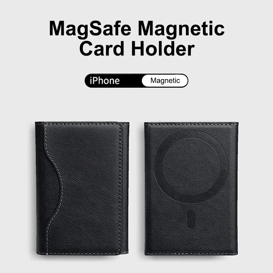 Trifold Magnetic Phone Wallet with Card Slots Compact - WO2MEN
