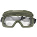 Tactical Goggles with Helmet Mode And Head Mode - OD Clear Lens