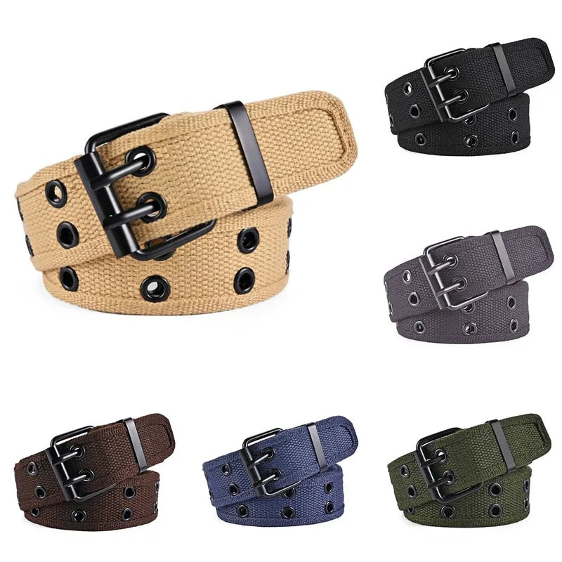 Belt with Grommet Eyelets And Adjustable Buckle