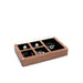 Walnut Jewelry Display Box with Six Compartments - C V4