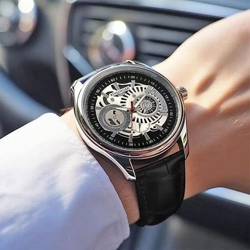 Watch Skeleton Dial Mechanical Wristwatch Everyday Wear