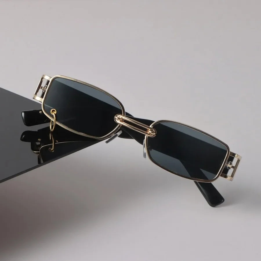 Rectangle Sunglasses with Mirror Lenses for Adults