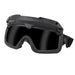 Tactical Goggles with Helmet Mode And Head Mode - Blk Black Lens