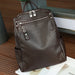 Genuine Cow Leather Backpack with Multiple Pockets - Chocolate