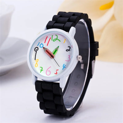 Watch Pencil Design Digital Quartz Movement Everyday