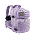 Tactical Backpack with Molle System and Bottle Holder - Light Purple