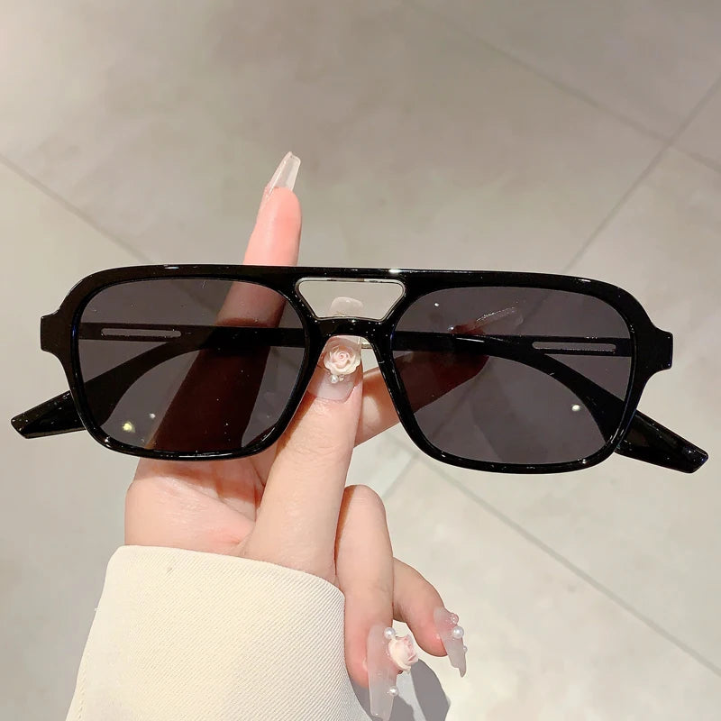 Square Sunglasses with UV400 Protection Frames