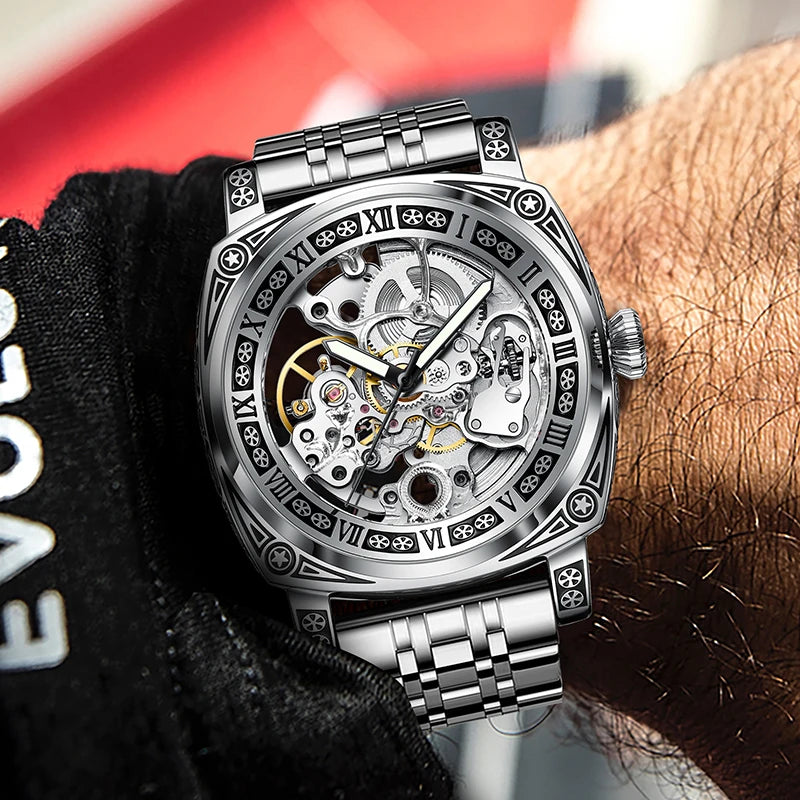 Skeleton Mechanical Watch Automatic Self Wind