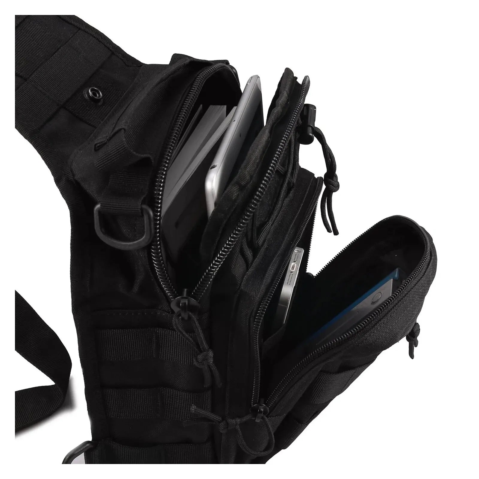 Tactical Sling Backpack with MOLLE System and Pockets