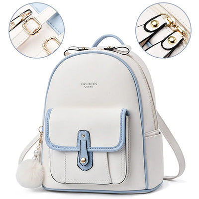 Casual Travel Mini Backpack Rucksack Everyday Satchel - WO2MEN