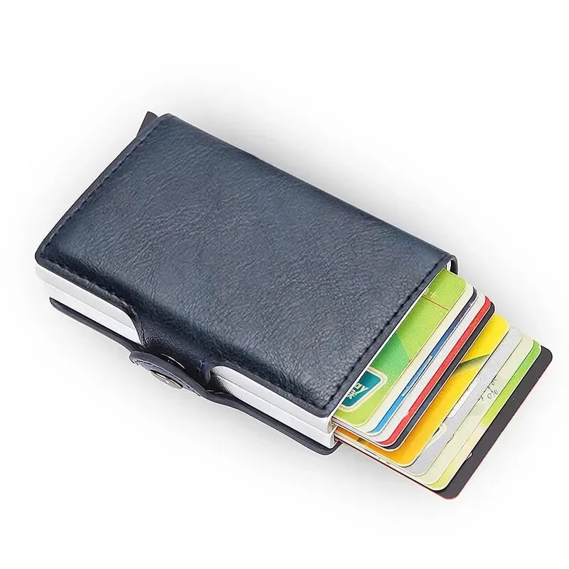 RFID Wallet Card Holder Slim Multi Card for Daily Use - Blue