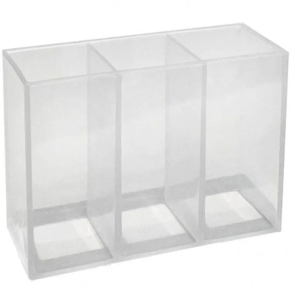 Transparent Wall Mounted Makeup Organizer Box 3 Grid