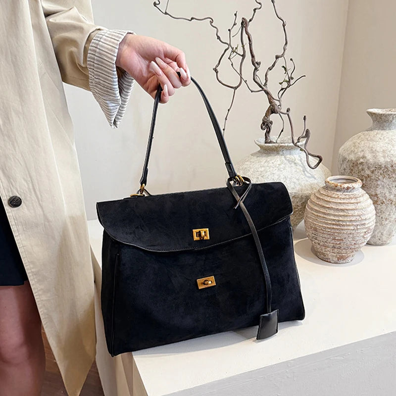 Satchel Bag Large Capacity with top handle and shoulder strap