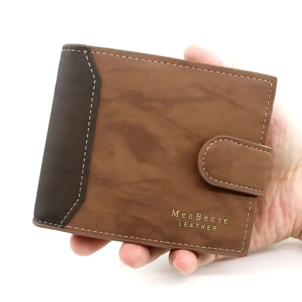 Classic Patchwork Wallet with Hasp Closure Card Holder