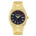 Luxurious Quartz Wristwatch with Luminous Hands - Gold
