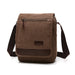 Unisex Messenger Bag Large Capacity Crossbody - Coffee Medium