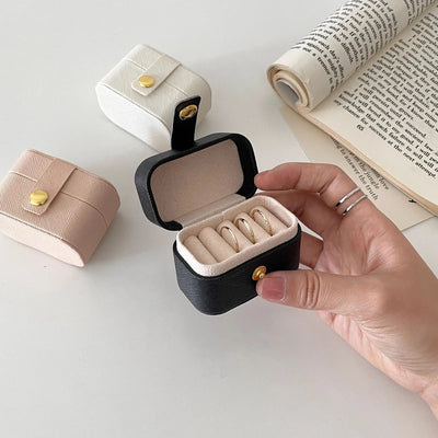 Portable Jewelry Box Organizer for Rings and Earrings
