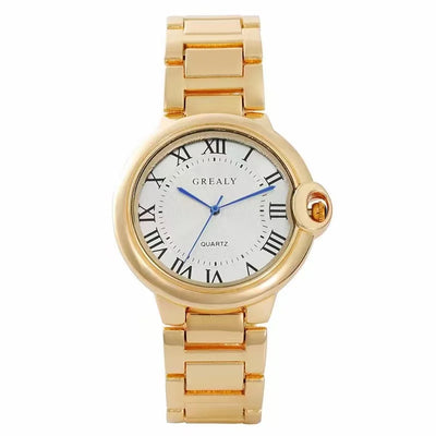 Bracelet Watch Quartz Movement Round Dial Classic