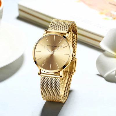 Watch Mesh Dial Minimalist Timepiece for Daily Wear - WO2MEN