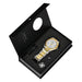 Wristwatch Numberless Display Complete Calendar - Silver Gold