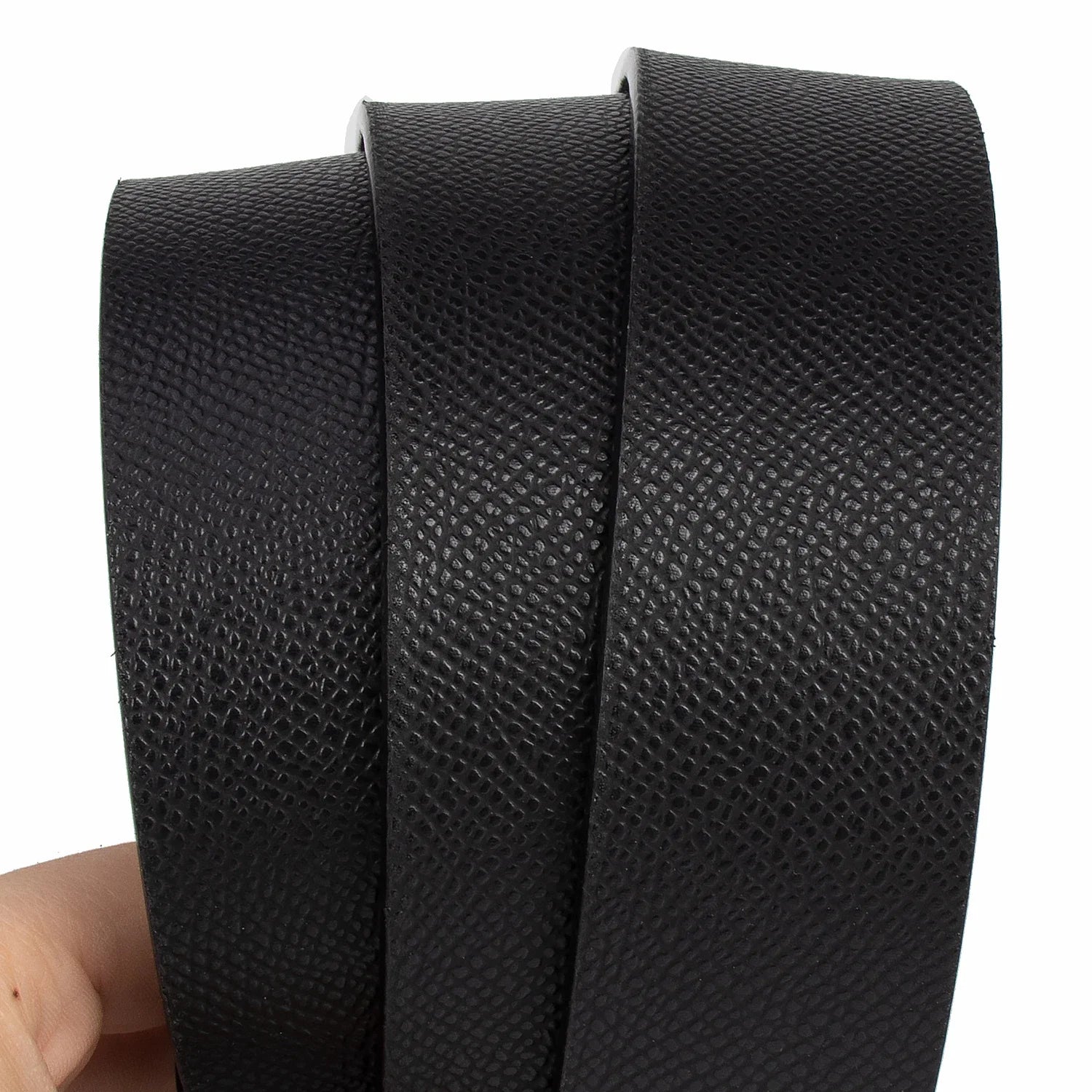 Belt With H Buckle And Textured Finish For Daily Wear - WO2MEN