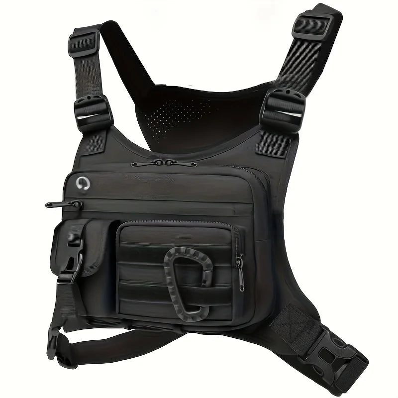 Outdoor Chest Bag with Adjustable Straps for Running