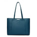 Elegant Tote Bag with Dual Handles and Internal Pockets - Blue