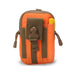 Tactical Waist Bag with MOLLE Pouch for Outdoor - Orange