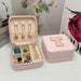 Initial Letter Jewelry Storage Box Travel Organizer - T