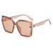 Oversized Square Sunglasses UV400 Protection Retro - Champagne Tea