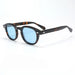 Sunglasses Oval Acetate Polarised UV400 Eyewear - Tortoise Blue