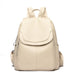 Backpack with Ample Capacity Laptop Interlayer - Beige