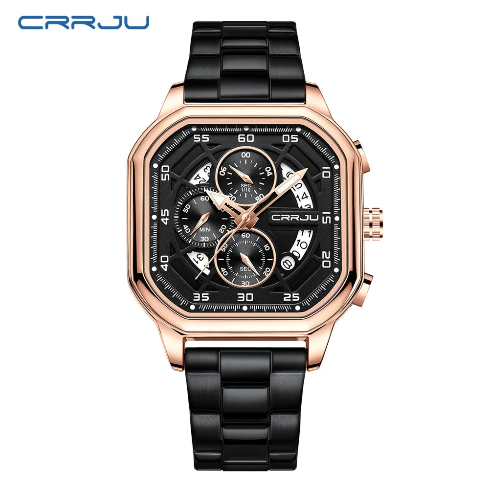Contour Square Chronograph Timepiece With Subdials