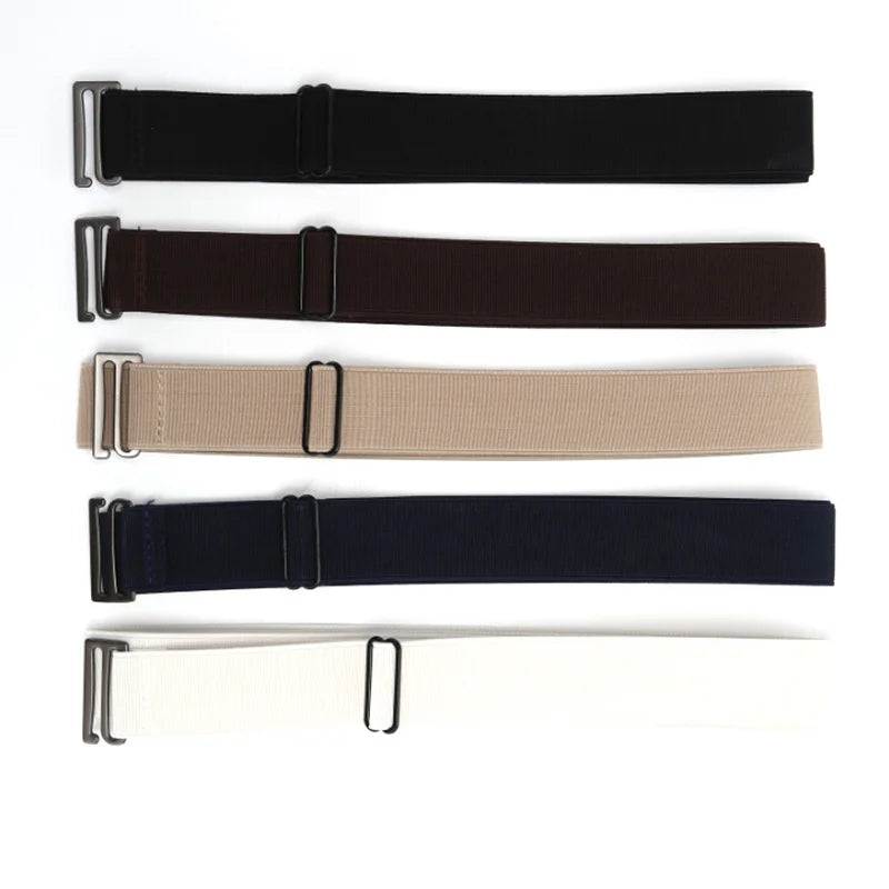 Waistband Women Invisible Belt Buckle Elastic Belt
